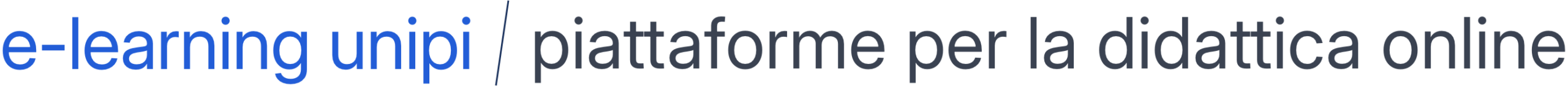 e-learning unipi / piattaforme per la didattica online